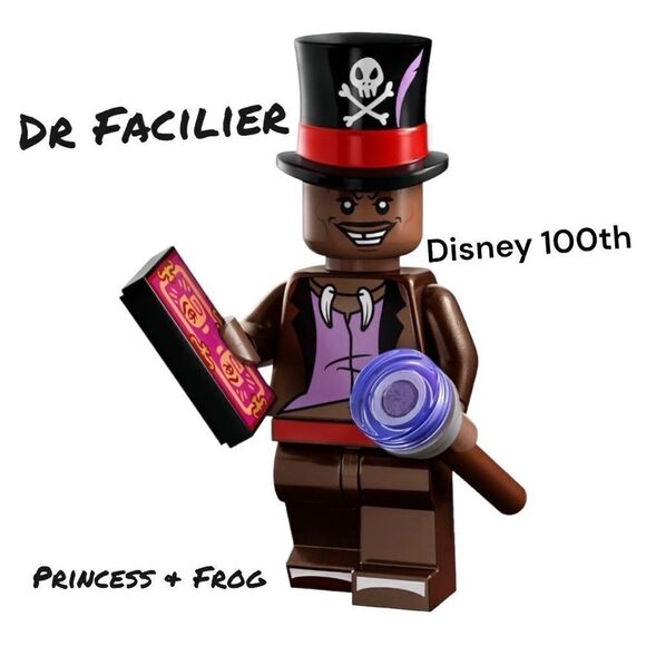 LEGO Dr Facilier Disney 100th  Mini-figures (Princess & Frog) - New 71038 - Picture 1 of 9
